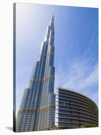 Burj Khalifa, the Tallest Man Made Structure in the World at 828 Metres, Downtown Dubai, Dubai, Uae-Amanda Hall-Stretched Canvas