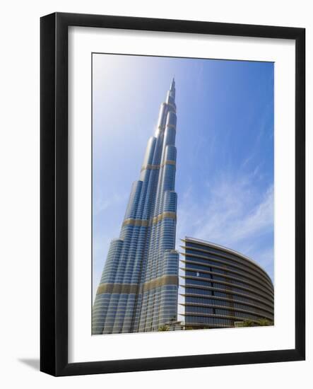 Burj Khalifa, the Tallest Man Made Structure in the World at 828 Metres, Downtown Dubai, Dubai, Uae-Amanda Hall-Framed Photographic Print