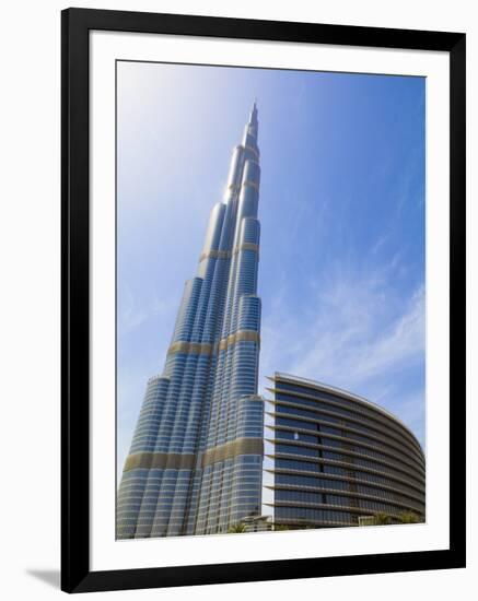 Burj Khalifa, the Tallest Man Made Structure in the World at 828 Metres, Downtown Dubai, Dubai, Uae-Amanda Hall-Framed Photographic Print