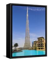 Burj Khalifa, the Tallest Man Made Structure in the World at 828 Metres, Downtown Dubai, Dubai, Uae-null-Framed Stretched Canvas