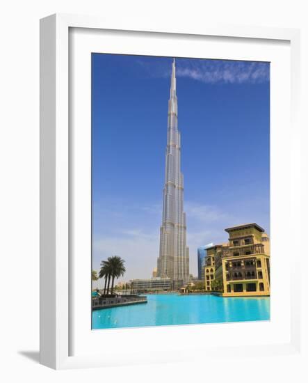 Burj Khalifa, the Tallest Man Made Structure in the World at 828 Metres, Downtown Dubai, Dubai, Uae-null-Framed Photographic Print