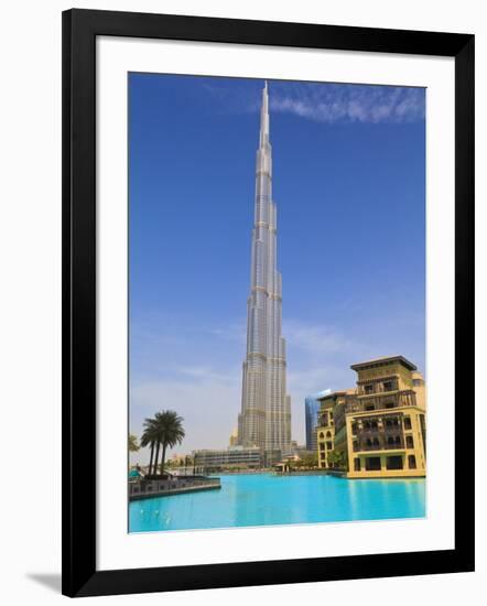 Burj Khalifa, the Tallest Man Made Structure in the World at 828 Metres, Downtown Dubai, Dubai, Uae-null-Framed Photographic Print