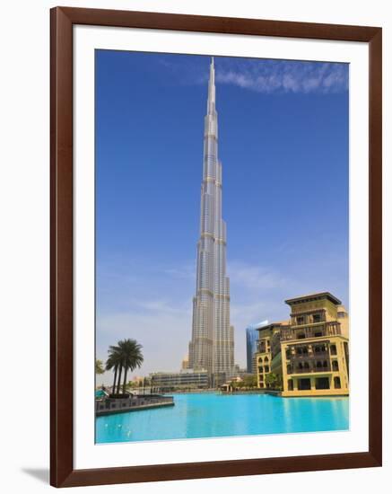 Burj Khalifa, the Tallest Man Made Structure in the World at 828 Metres, Downtown Dubai, Dubai, Uae-null-Framed Photographic Print