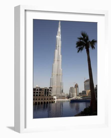 Burj Khalifa, the Tallest Tower in World at 818M, Downtown Burj Dubai, Dubai, United Arab Emirates-Amanda Hall-Framed Photographic Print