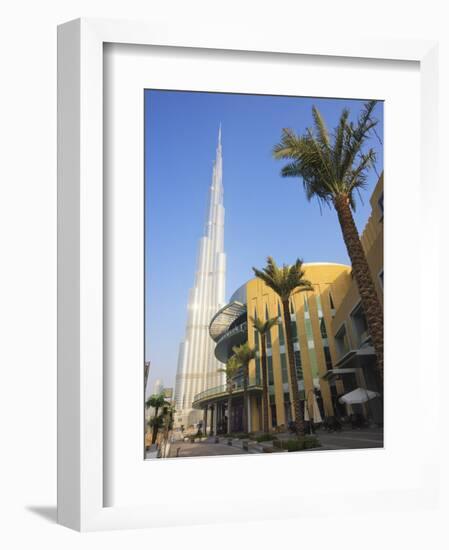 Burj Khalifa, the Tallest Tower in World at 818M, Downtown Burj Dubai, Dubai, United Arab Emirates-Amanda Hall-Framed Photographic Print