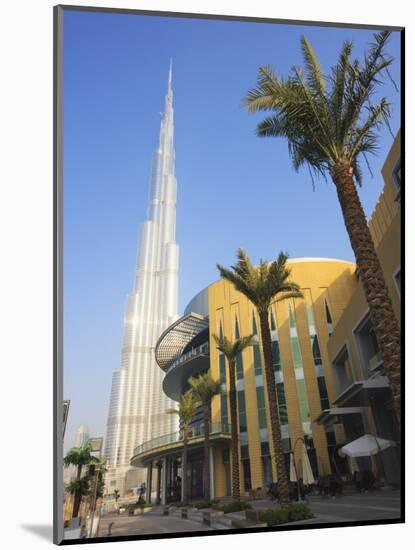 Burj Khalifa, the Tallest Tower in World at 818M, Downtown Burj Dubai, Dubai, United Arab Emirates-Amanda Hall-Mounted Photographic Print