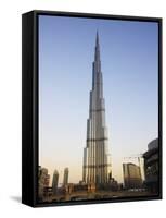 Burj Khalifa, the Tallest Tower in World at 818M, Downtown Burj Dubai, United Arab Emirates-Amanda Hall-Framed Stretched Canvas