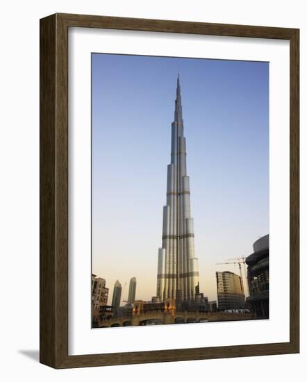 Burj Khalifa, the Tallest Tower in World at 818M, Downtown Burj Dubai, United Arab Emirates-Amanda Hall-Framed Photographic Print