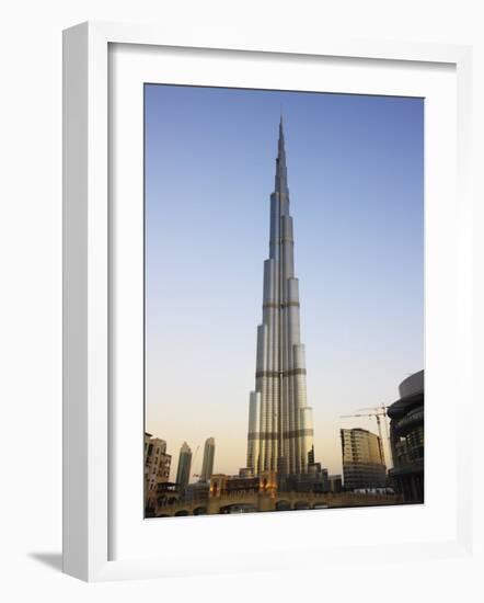 Burj Khalifa, the Tallest Tower in World at 818M, Downtown Burj Dubai, United Arab Emirates-Amanda Hall-Framed Photographic Print