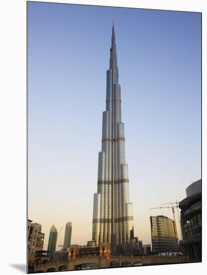 Burj Khalifa, the Tallest Tower in World at 818M, Downtown Burj Dubai, United Arab Emirates-Amanda Hall-Mounted Photographic Print