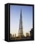 Burj Khalifa, the Tallest Tower in World at 818M, Downtown Burj Dubai, United Arab Emirates-Amanda Hall-Framed Stretched Canvas