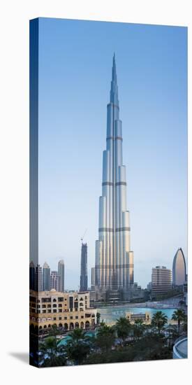 Burj Khalifa (World's Tallest Building), Downtown, Dubai, United Arab Emirates-Jon Arnold-Stretched Canvas