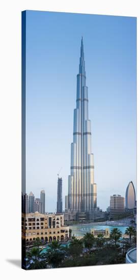 Burj Khalifa (World's Tallest Building), Downtown, Dubai, United Arab Emirates-Jon Arnold-Stretched Canvas