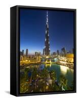 Burj Khalifa (World's Tallest Building), Downtown, Dubai, United Arab Emirates-Jon Arnold-Framed Stretched Canvas