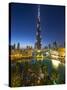 Burj Khalifa (World's Tallest Building), Downtown, Dubai, United Arab Emirates-Jon Arnold-Stretched Canvas