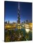 Burj Khalifa (World's Tallest Building), Downtown, Dubai, United Arab Emirates-Jon Arnold-Stretched Canvas