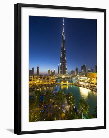 Burj Khalifa (World's Tallest Building), Downtown, Dubai, United Arab Emirates-Jon Arnold-Framed Photographic Print