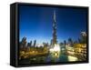 Burj Khalifa (World's Tallest Building), Downtown, Dubai, United Arab Emirates-Jon Arnold-Framed Stretched Canvas