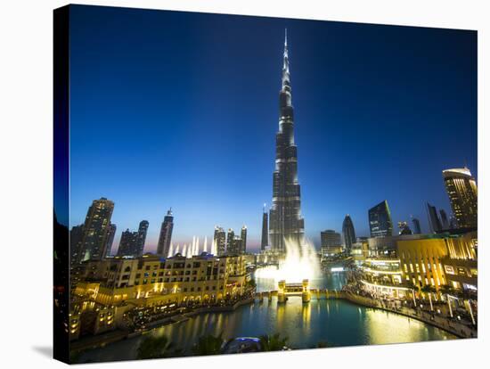 Burj Khalifa (World's Tallest Building), Downtown, Dubai, United Arab Emirates-Jon Arnold-Stretched Canvas