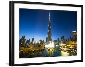 Burj Khalifa (World's Tallest Building), Downtown, Dubai, United Arab Emirates-Jon Arnold-Framed Photographic Print