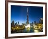 Burj Khalifa (World's Tallest Building), Downtown, Dubai, United Arab Emirates-Jon Arnold-Framed Photographic Print