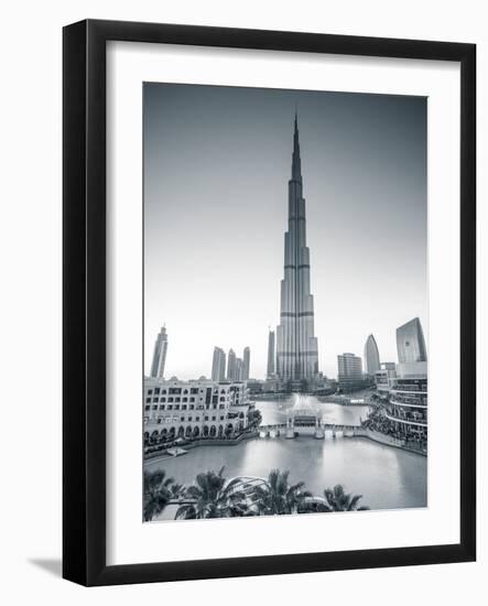 Burj Khalifa (World's Tallest Building), Downtown, Dubai, United Arab Emirates-Jon Arnold-Framed Photographic Print