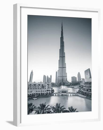 Burj Khalifa (World's Tallest Building), Downtown, Dubai, United Arab Emirates-Jon Arnold-Framed Photographic Print