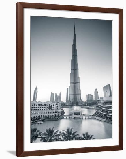 Burj Khalifa (World's Tallest Building), Downtown, Dubai, United Arab Emirates-Jon Arnold-Framed Photographic Print