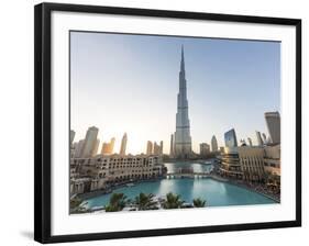 Burj Khalifa (World's Tallest Building), Downtown, Dubai, United Arab Emirates-Jon Arnold-Framed Photographic Print