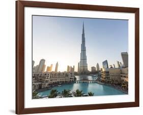 Burj Khalifa (World's Tallest Building), Downtown, Dubai, United Arab Emirates-Jon Arnold-Framed Photographic Print