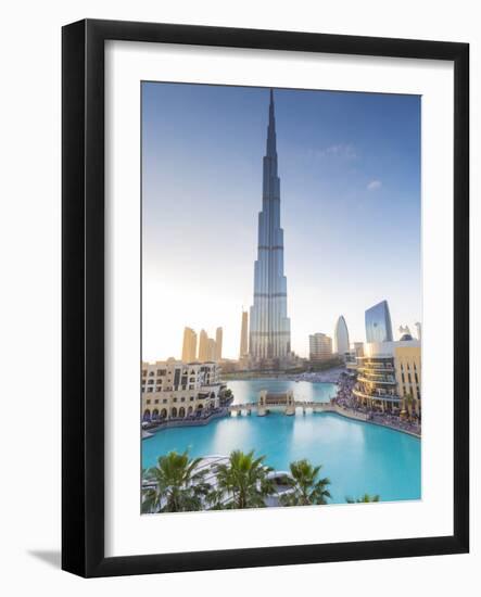 Burj Khalifa (World's Tallest Building), Downtown, Dubai, United Arab Emirates-Jon Arnold-Framed Photographic Print