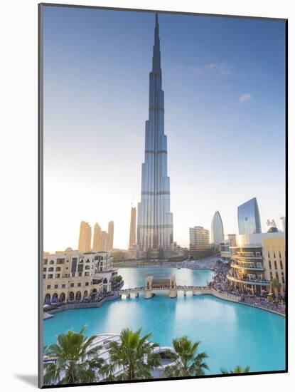 Burj Khalifa (World's Tallest Building), Downtown, Dubai, United Arab Emirates-Jon Arnold-Mounted Photographic Print