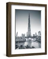 Burj Khalifa (World's Tallest Building), Downtown, Dubai, United Arab Emirates-Jon Arnold-Framed Photographic Print