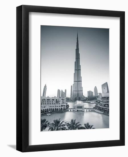 Burj Khalifa (World's Tallest Building), Downtown, Dubai, United Arab Emirates-Jon Arnold-Framed Photographic Print