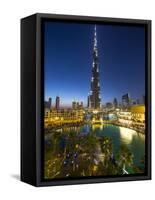 Burj Khalifa (World's Tallest Building), Downtown, Dubai, United Arab Emirates-Jon Arnold-Framed Stretched Canvas