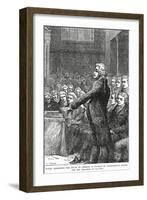 Burke Addressing the House of Commons in Support of Wilberforce's Motion for Abolition of Slavery-Charles Joseph Staniland-Framed Giclee Print