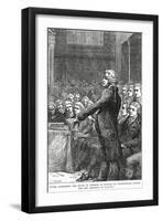 Burke Addressing the House of Commons in Support of Wilberforce's Motion for Abolition of Slavery-Charles Joseph Staniland-Framed Giclee Print