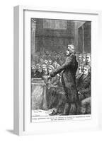 Burke Addressing the House of Commons in Support of Wilberforce's Motion for Abolition of Slavery-Charles Joseph Staniland-Framed Giclee Print