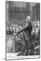 Burke Addressing the House of Commons in Support of Wilberforce's Motion for Abolition of Slavery-Charles Joseph Staniland-Mounted Giclee Print