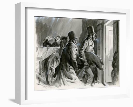 Burke and Hare Grave Robbers and Murderers-Andrew Howat-Framed Giclee Print