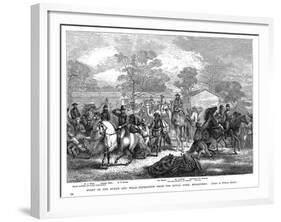 Burke and Wills Expedition Setting Out from Royal Park, Melbourne, Australia, August 1860-null-Framed Giclee Print