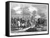 Burke and Wills Expedition Setting Out from Royal Park, Melbourne, Australia, August 1860-null-Framed Stretched Canvas