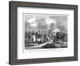 Burke and Wills Expedition Setting Out from Royal Park, Melbourne, Australia, August 1860-null-Framed Giclee Print