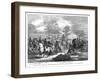 Burke and Wills Expedition Setting Out from Royal Park, Melbourne, Australia, August 1860-null-Framed Giclee Print