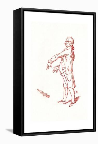 Burke (Gillray)-James Gillray-Framed Stretched Canvas