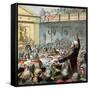 Burke, the Great Orator, 18th Century-null-Framed Stretched Canvas