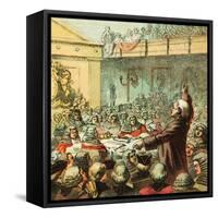 Burke, the Great Orator-English-Framed Stretched Canvas
