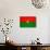 Burkina Faso Flag Design with Wood Patterning - Flags of the World Series-Philippe Hugonnard-Art Print displayed on a wall