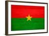 Burkina Faso Flag Design with Wood Patterning - Flags of the World Series-Philippe Hugonnard-Framed Art Print