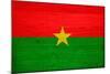 Burkina Faso Flag Design with Wood Patterning - Flags of the World Series-Philippe Hugonnard-Mounted Art Print